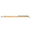 Long Pizza Oven Brush with Scraper Mounted Metal Bristles Pizza