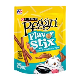 Purina ​​Beggin’ Flavor Stix With Bacon & Peanut Butter Flavor​ - 25 oz. Pouch