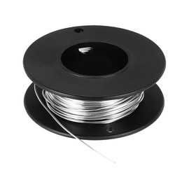 sourcing map 2pcs 21 Gauge Nichrome 80 Cr20Ni80 Heating Resistance Wire 33ft High Temperature for Electronic Components Repairing,Black