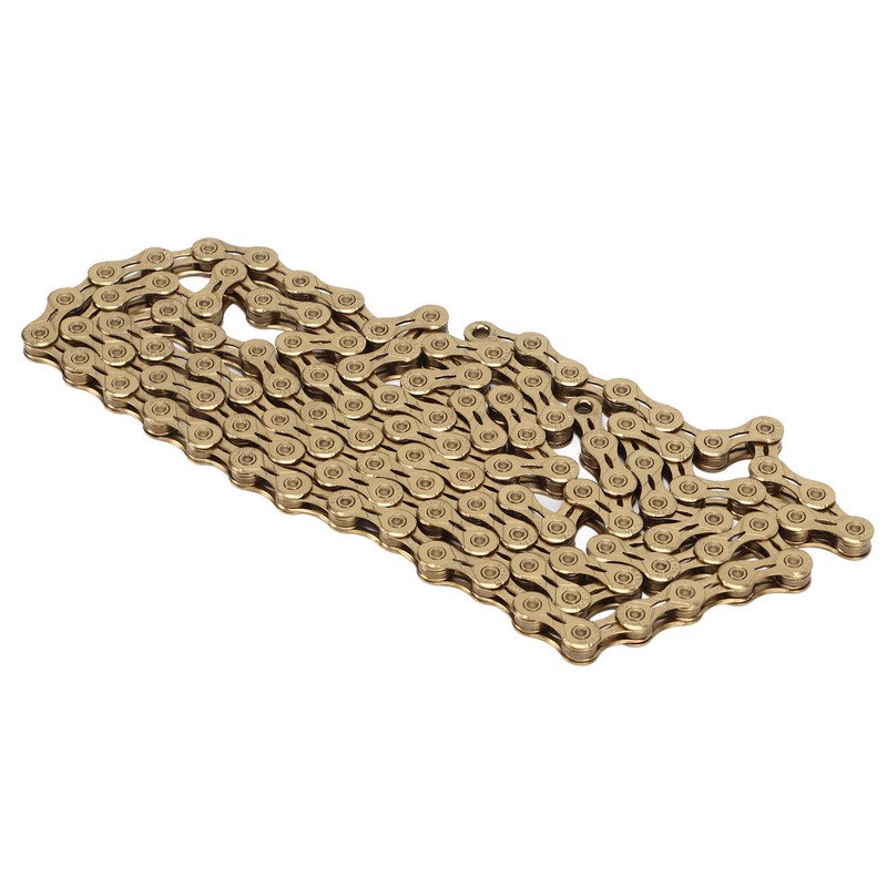 Mountain Bike Chain 10 Speed High Carbon Steel Gold Hollow