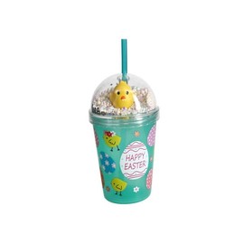 Green Easter Dome Tumbler with Lid and Straw