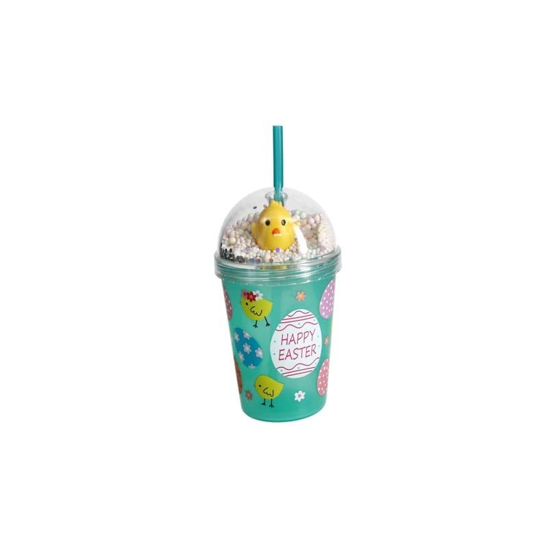 Green Easter Dome Tumbler with Lid and Straw