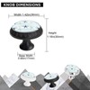 6 Pack Silver Drawer Pulls Knobs, Starfish Cabinet Knobs Crystal