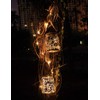 Hanging Solar Lantern Outdoor,Solar Lights Mercury Mason Jar Glass Hanging