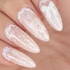 Nudie Lace Handmade Nail Tips - Square S / 누디
