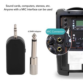 Wireless Instrument Microphone, 2.4g Wireless Saxophone Microphone, Flexible 360° Rotation for Guitar, Violin, Accordion Performance