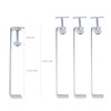 Micro Traders 4Pcs Profile Bricklaying Clamp, 12 Inch Galvanized Steel