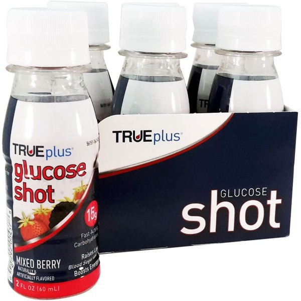 TRUEplus Glucose Shot 6-pack - Mixed Berry