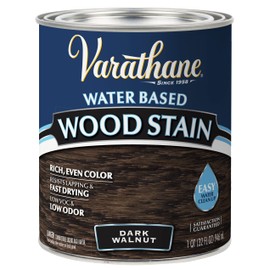 Varathane 381119 Water Based Wood Stain, Quart, Dark Walnut