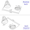 Cilky 10pcs AAA Battery Positive Negative Conversion Spring Contact Plate