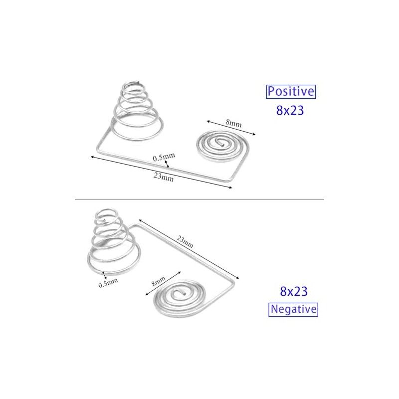 Cilky 10pcs AAA Battery Positive Negative Conversion Spring Contact Plate