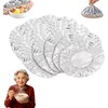 Tapas de aluminio para conservar alimentos, tapas elásticas reutilizables de