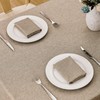 Veblandy Rectangle Tablecloth Linen Textured Waterproof & Stain Resistant Table
