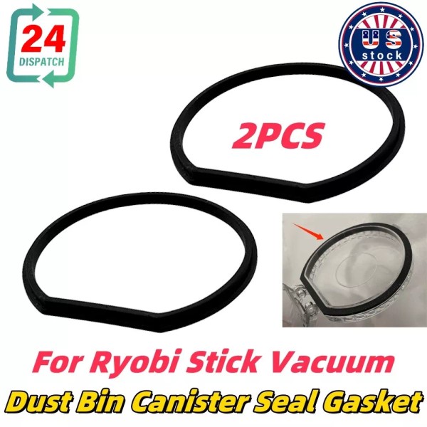 Unbranded 2PC Dust Bin Canister Seal Gasket For Ryobi PBLSV717