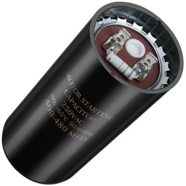 400-480 uf/MFD 250V VAC 50/60 Hz AC Electric Round Start Capacitor Universal Replacement for Electric Motor Applications