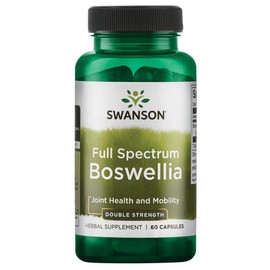 Swanson Double Strength Boswellia - Ayurvedic Herb for Joint Flexibility & Mobility Support - Boswellia Serrata Resin - (60 Capsules, 800mg Each)