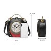 Real Working Clock Handbags Purse Antique Steampunk Shoulder Bag PU