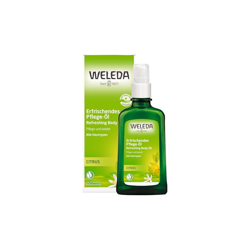 Weleda Refreshing Body & Beauty Oil, 3.4-Fluid Ounce