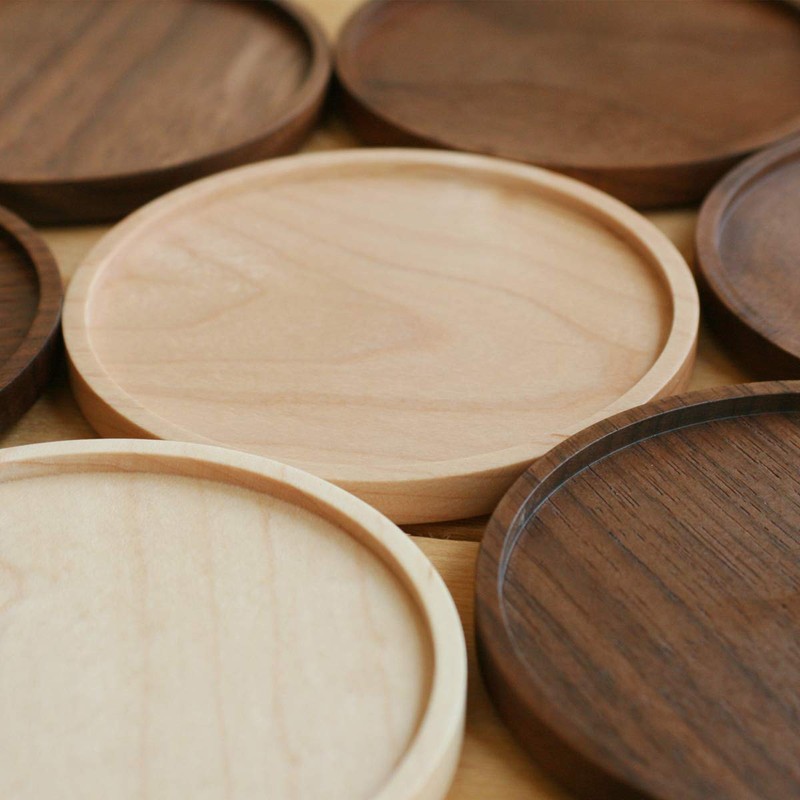 Hacoa Coaster Round, Luxurious Coasters Crafted from Natural Solid Wood.