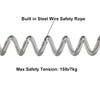 Lix&Rix Long Spiral Clip on Safety Coiled Lanyards Keychain for