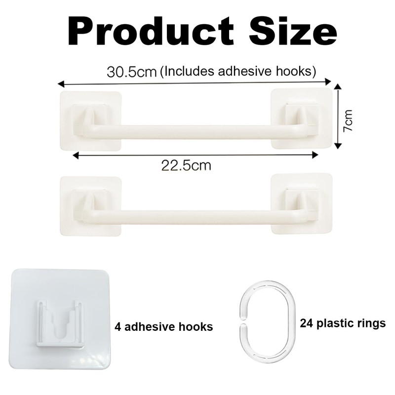 Hair Accessories Organizer, 2-Pack Wall Mount Clips and Headband Storage