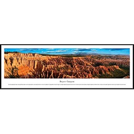 Blakeway Worldwide Panoramas Bryce Canyon - Blakeway Panoramas National Park Posters with Standard Frame,