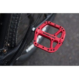 ROCKBROS Bicycle Pedals Road Mountain Bike Pedals 9/16 Nylon Fiber Flat Platform Pedals
