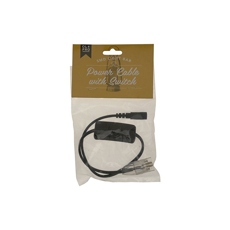 Olpro SMD Light Bar Power Cable with Switch - Black