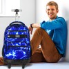 Rolling Backpack for Womens and Mens, Adults Wheeled Bookbag with