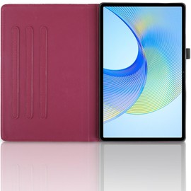 TEDTIKJT Rotating Case Compatible with Honor Pad X9/Honor Pad X8 Pro 11.5 Inch 2023 PU Leather Tablet Case 360 Degree Rotating Stand Protective Cover for Honor Pad X9 Flip Cover, Red Tree