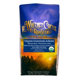 Mt. Whitney Guatemala Adiesto Cooperative Organic Low Acid - Whole Bean Coffee (Whole, 5 lb)
