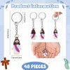 Sumind 48 Pcs Jesus Toys Figurine Christian Keychain Jesus Doll