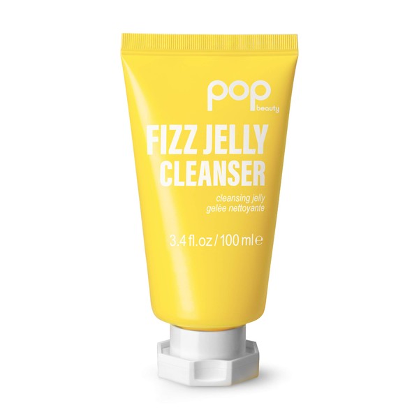 POPBEAUTY Fizz Jelly Cleanser | Textured Jelly Face Wash | Cleanses and Brightens Skin | Removes Makeup Residue | 3.4 Fl Oz