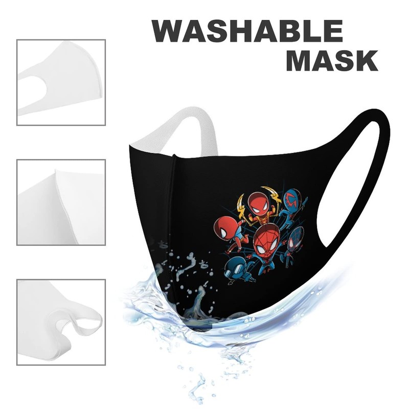 [LANSERY] スパイダーマン マスク 子供用 フェイスマスク こども 小さめ 洗える 呼吸しやすい 花粉対策
