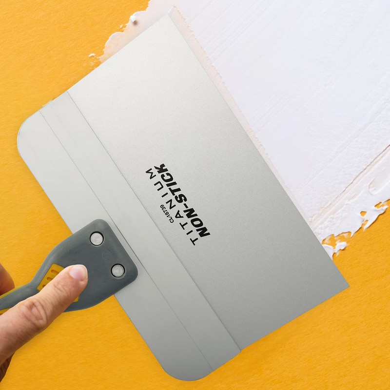 Clauss 18739 Titanium Non-Stick Stiff Drywall Joint Knife, 8"