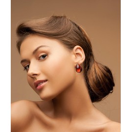 3 Pairs Resin Hoop Earrings Lightweight Minimalist Vintage Polished Teardrop Waterdrop C Shape Circle Round Cuff Acrylic Earrings Thick Chunky Wide Thin Acetic Acid Earrinsg Set for Women, Resin, No