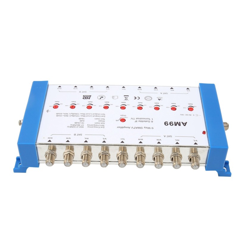 9 Way SMATV Amplifier Professional Plug and Play Satellite TV