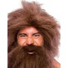Rubie's mens Characters Caveman Beard and Set Wig, Brown, One