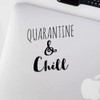 Decal Stickers of Quarantine Chill (Black) (Set of 2) Luxury