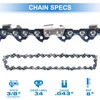 AAAQQ 2PCS 8'' Polesaw Chain for Black & Decker LPP120
