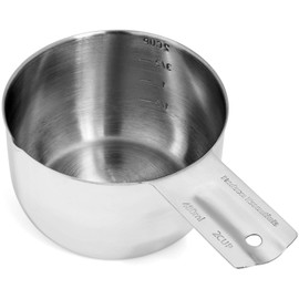 Hudson Essentials Stainless Steel Measuring Cups and Spoons Set (1 Piece 2-Cup)