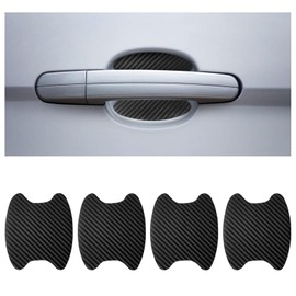 4pcs Car Door Handle Scratch Protector, Car Door Handle Scratch Protection Cover Guard Film Stickers, Universal Fit for Most Vehicles, Scratch-Resistant Protective Film(Black)