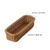 DOITOOL Woven Flatware Basket, Wicker Cutlery Basket, Imitation Rattan Chopsticks