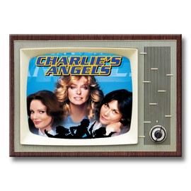 Charlie's Angels TV Show Retro TV Design Fridge Magnet