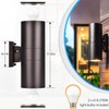 wowlite Modern Outdoor Wall Light with Dusk to Dawn Sensor