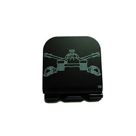 Armor Badge Laser Etched Hat Clip Black