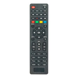 AULCMEET TS6822 Replacement Remote Control Compatible with Telesystem Twin Tuner HDMI Decoder T2 TS6822 PVR HDTV