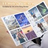 A4 Photo Sleeves for A4 2/3/4 Ring Binder, Transparent Double-Sided