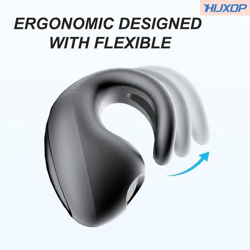Hijoxp Open Ear Earbuds Lightweight Comfort Clip Wireless Earbuds Sweat