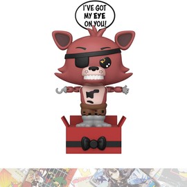 Foxy: 4.75in Popsies Vinyl Figurine Bundle with 1 F N A F Theme Compatible Trading Card (60218)